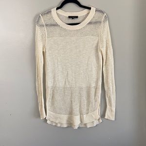 BANANA REPUBLIC long length mesh cotton tunic sweater